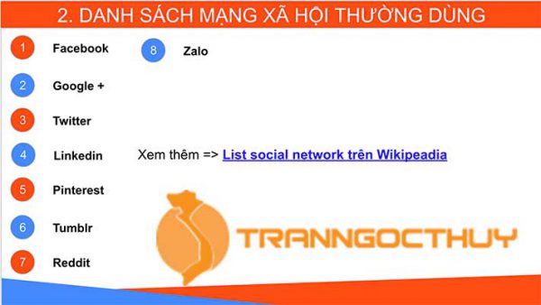 Danh sách mạng xã hội phổ biến tại Việt Nam
